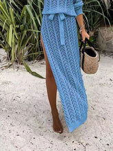 Load image into Gallery viewer, Openwork Single Shoulder Knit Dress, Beach Cover-up Women&#39;s Swim Apparel
