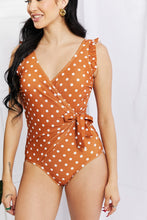 Load image into Gallery viewer, Faux Wrap One-Piece in Terracotta
