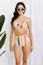 Load image into Gallery viewer, Marina West High-Rise Bikini in Stripe
