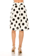 Load image into Gallery viewer, Moa Collection Big Dots Knee Length Skirt SM/M/LG
