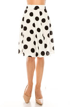 Load image into Gallery viewer, Moa Collection Big Dots Knee Length Skirt SM/M/LG
