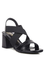 Load image into Gallery viewer, Elastic Straps Block Heel Sandals See Colors
