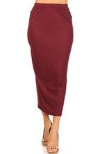 Load image into Gallery viewer, USA Made, Solid Midi Pencil Skirt SM/M/LG See Colors!   USA 🇺🇸
