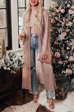 Load image into Gallery viewer, Sequin Open Front Long Sleeve Cardigan Size MED Remaining Party, Cocktail, Formal, Womens
