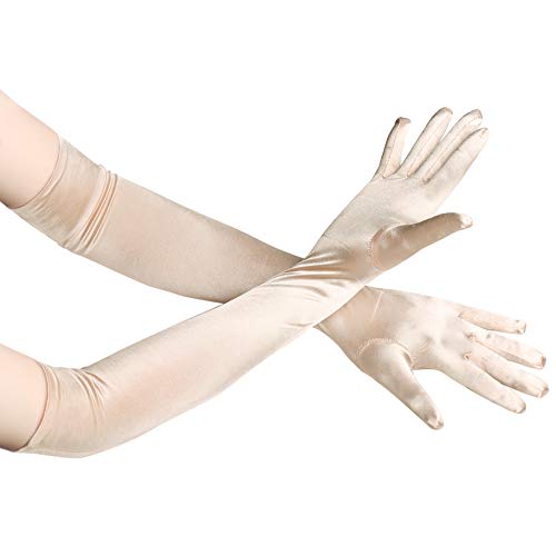 classic long opera satin gloves choose color