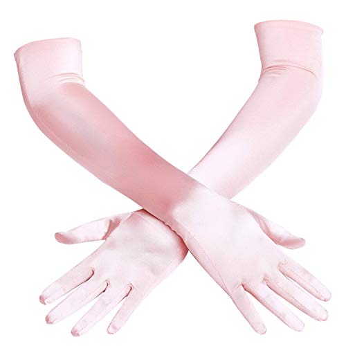 classic long opera satin gloves choose color
