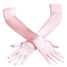Load image into Gallery viewer, classic long opera satin gloves choose color
