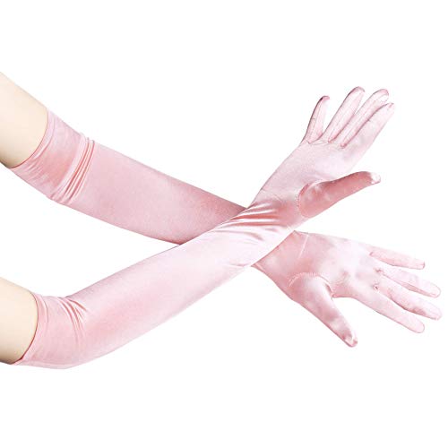 classic long opera satin gloves choose color