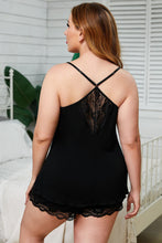 Load image into Gallery viewer, Lace Trim Plus Size 2PC Teddy See Both Colors!
