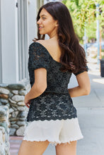 Load image into Gallery viewer, GeeGee Glitter Peplum Top SM &amp; M Available
