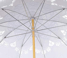 Load image into Gallery viewer, handmade parasol, blk/wht
