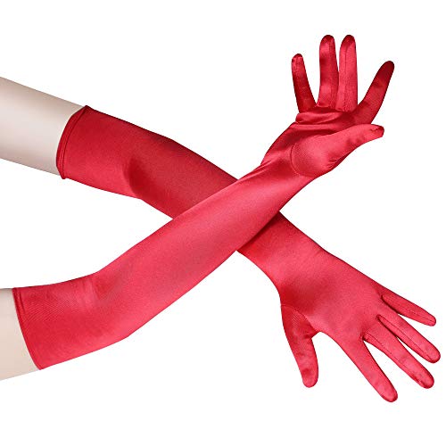 classic long opera satin gloves choose color