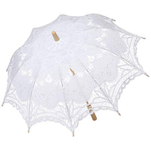 Load image into Gallery viewer, handmade parasol, blk/wht white

