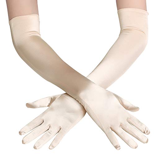 classic long opera satin gloves choose color