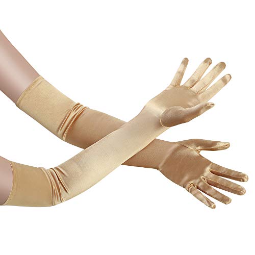 classic long opera satin gloves choose color