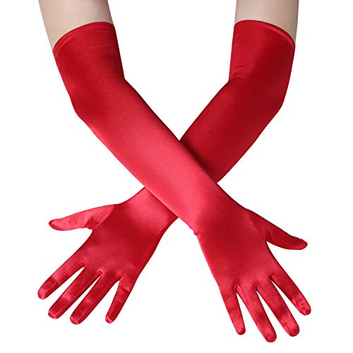 classic long opera satin gloves choose color