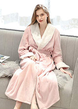Load image into Gallery viewer, long pink fleece robe
