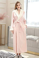 Load image into Gallery viewer, long pink fleece robe pink / xlg
