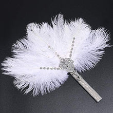 Load image into Gallery viewer, feather bouquet 1920s ostrich feather fan
