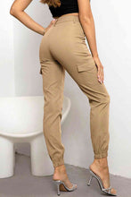 Load image into Gallery viewer, Khaki or Black, Button Fly Cargo Pants  Casual, Women&#39;s Activewear, Lounging
