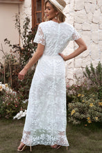 Load image into Gallery viewer, Embroidered Short Sleeve Maxi Dress
