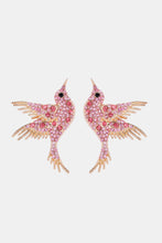 Load image into Gallery viewer, Glass Hummingbird Post Earrings, Large 1.4&quot;
