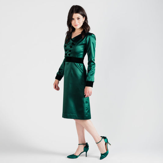 paris bloom noel party dress sm/med med