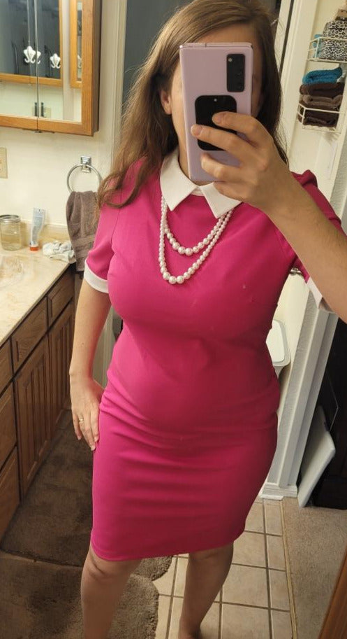 ile ny legally blonde sheath dress w/pearls included size 6 & 8