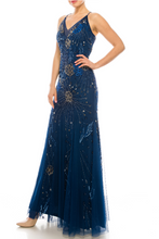 Load image into Gallery viewer, night flight mermaid beaded gown size 16 16
