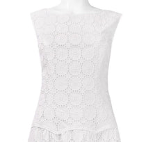 Load image into Gallery viewer, a.papell cotton eyelet dropwaist, petite 2

