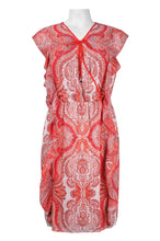 Load image into Gallery viewer, Adrianna Papell Batik Print Chiffon Day Dress Only Size XL(14/16)
