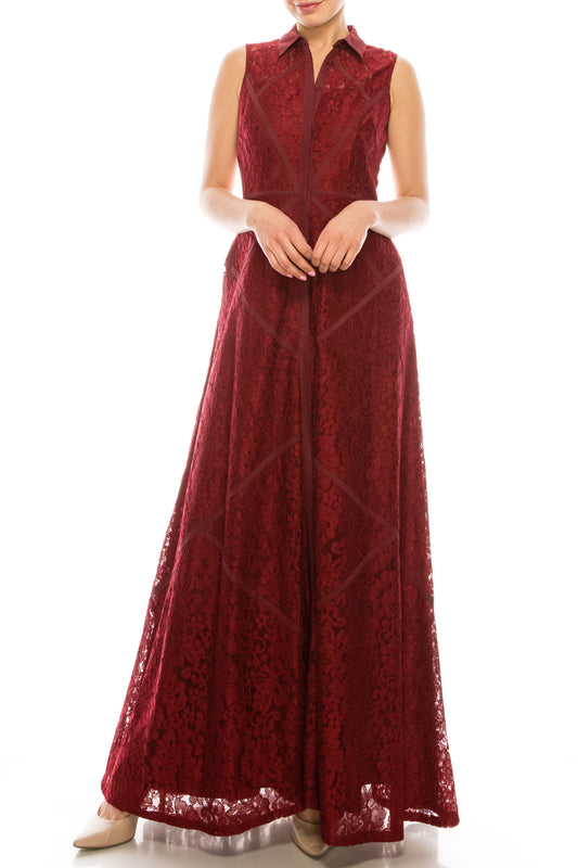 LAST ONE! Wine Red in Size XS/4, Aidan Mattox Crimson Floor-Length