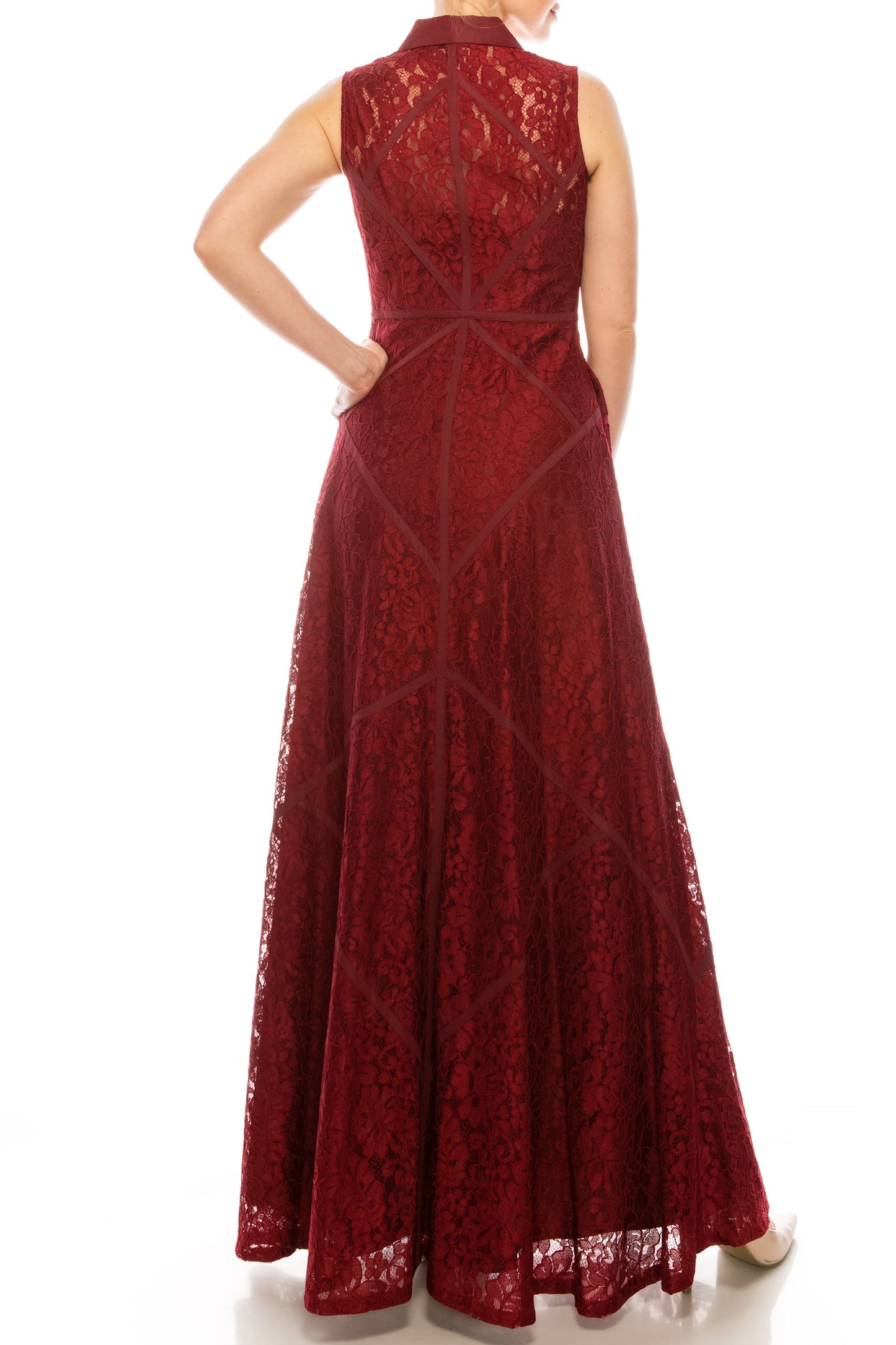 LAST ONE! Wine Red in Size XS/4, Aidan Mattox Crimson Floor-Length