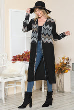 Load image into Gallery viewer, Orange Farm Clothing Mixed Media Cardigan Duster
