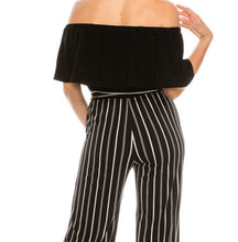 Load image into Gallery viewer, BEBE Off Shoulder Jumpsuit Sizes XS/SM Remaining
