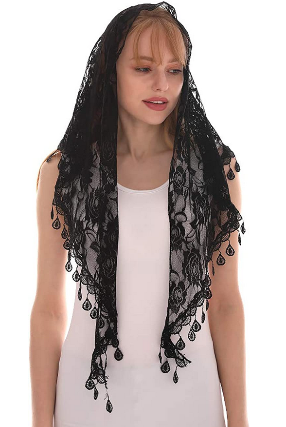 mourning veils black medium