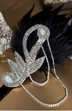 Load image into Gallery viewer, Gatsby Feather Handmade Headband
