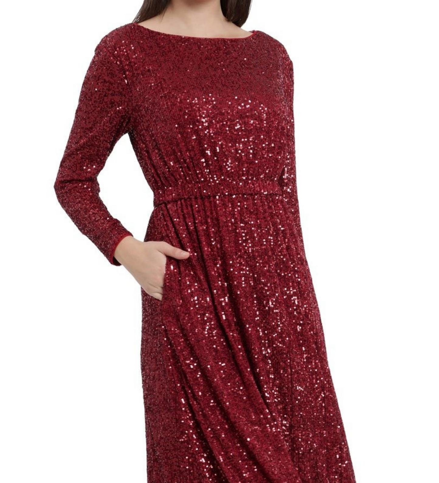 Maggy London Sequin Cherry Red Party Dress, LAST ONE! Only Size 2/XS Petite Remaining Cocktail