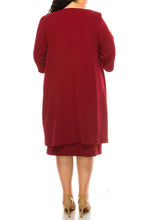 Load image into Gallery viewer, Maya Brooke 2PC Cranberry Jacket Dress Sizes 10 &amp; 16 Remaining!
