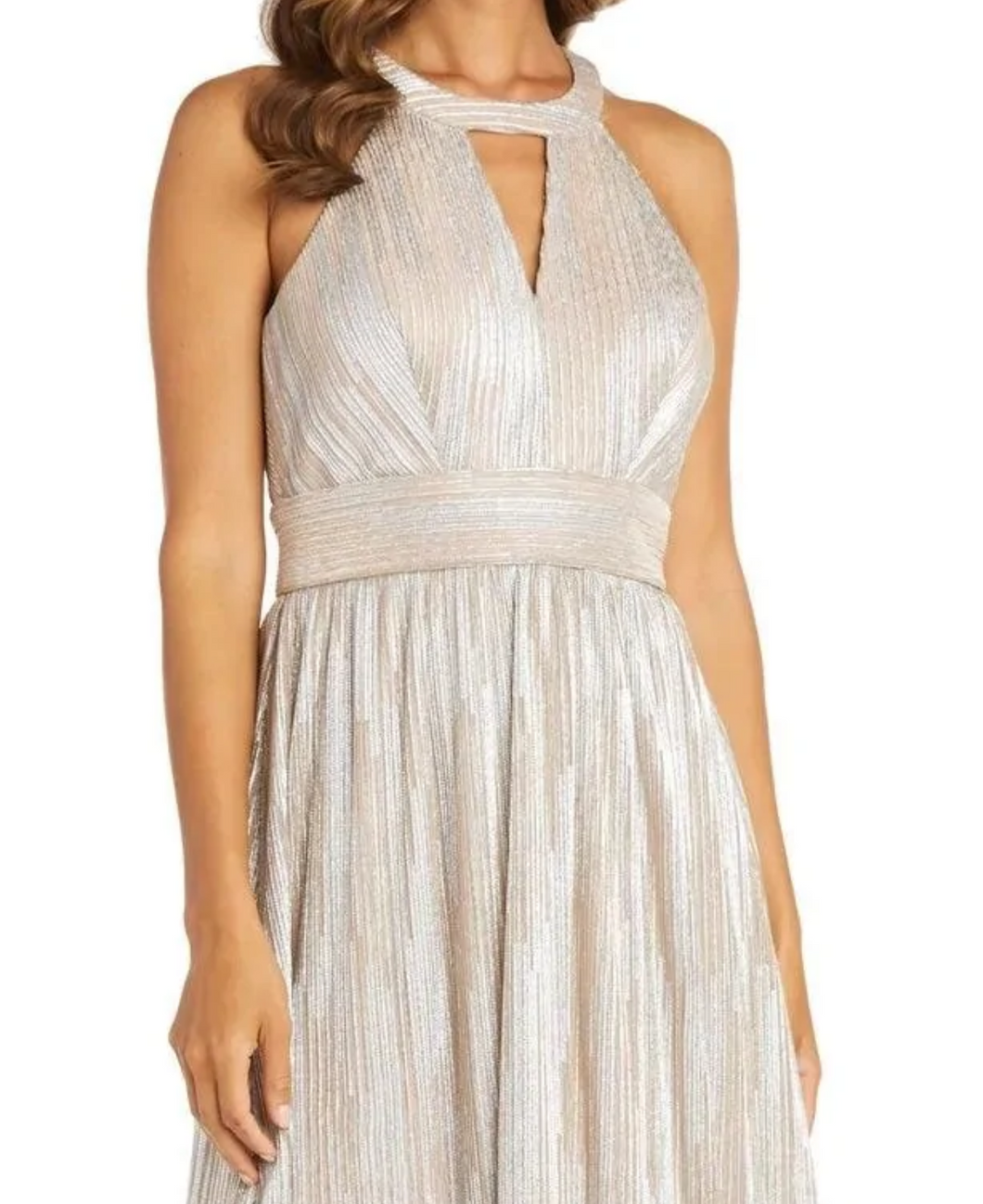 Nightway Retro Metallic Formal Gown Party, Cocktail