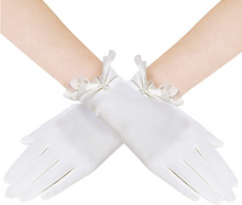 Load image into Gallery viewer, gloves, day, beige/off-wht lace w/pearl
