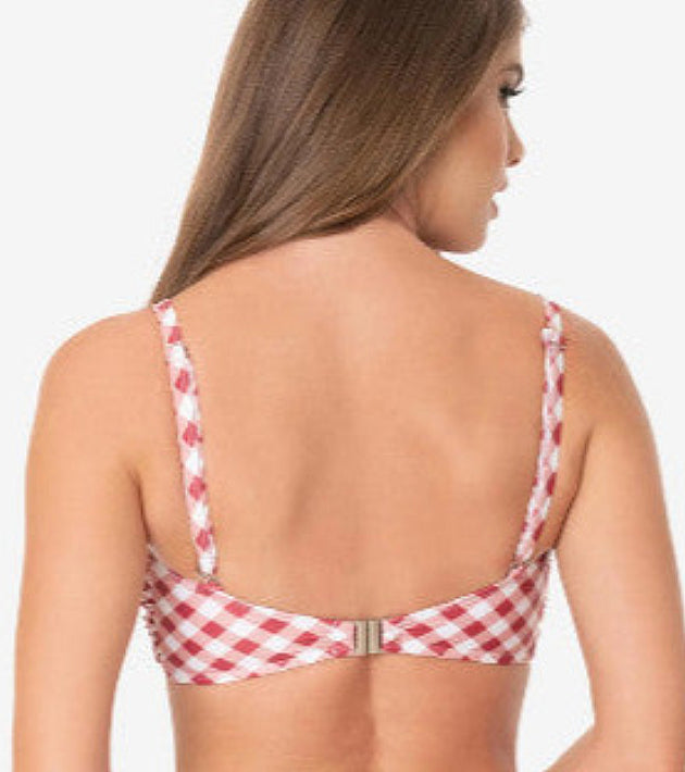 Gingham Bow Rialto SWIM-TOP Last One! ONLY Size LARGE Remaining