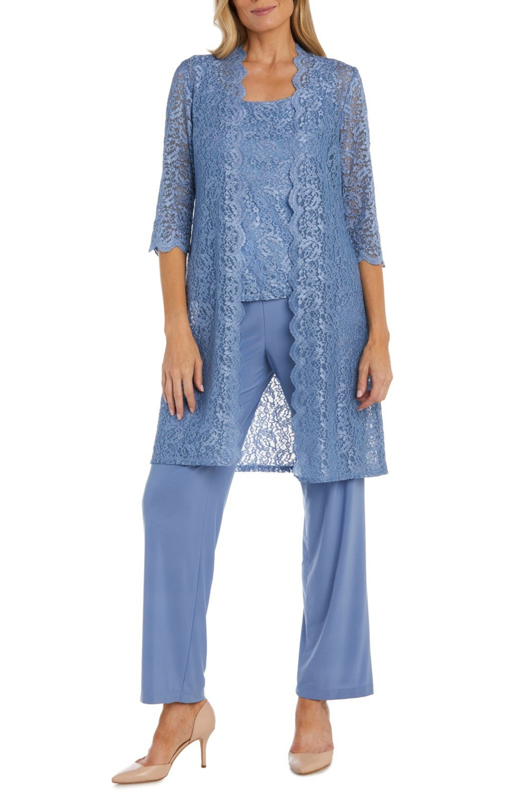 RM Richards Dusty Blue 3PC Pants Set 6 & 8 Remaining  USA 🇺🇸  Party, Mother of the Bride, Cocktail, Office