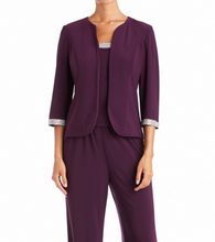 Load image into Gallery viewer, Price Drop! RM Richards Sharp &amp; Lovely 3PC PLUM Pants Set
