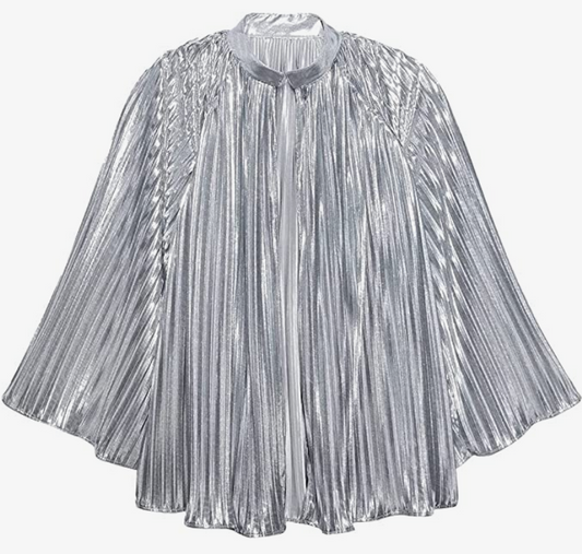 silver sheen bed jacket xs/sm