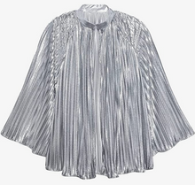 Load image into Gallery viewer, silver sheen bed jacket xs/sm
