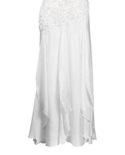 Load image into Gallery viewer, Sue Wong White Satin Flutter Gown Only Size MED/12
