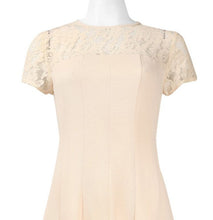 Load image into Gallery viewer, taylor flutter lace &amp; crepe day dress size 6 &amp; 8
